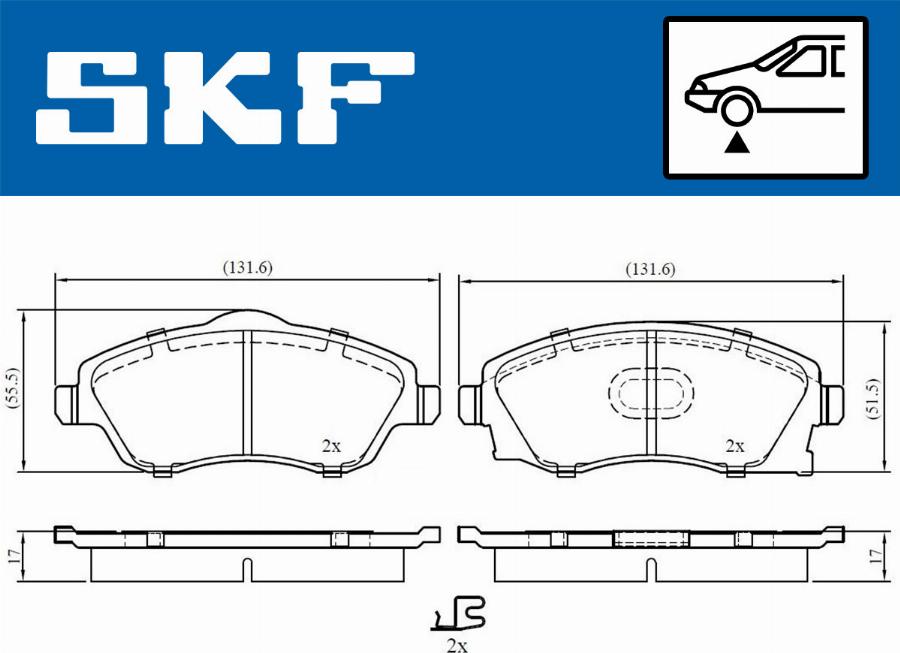 SKF VKBP 80062 A - Jarrupala, levyjarru inparts.fi