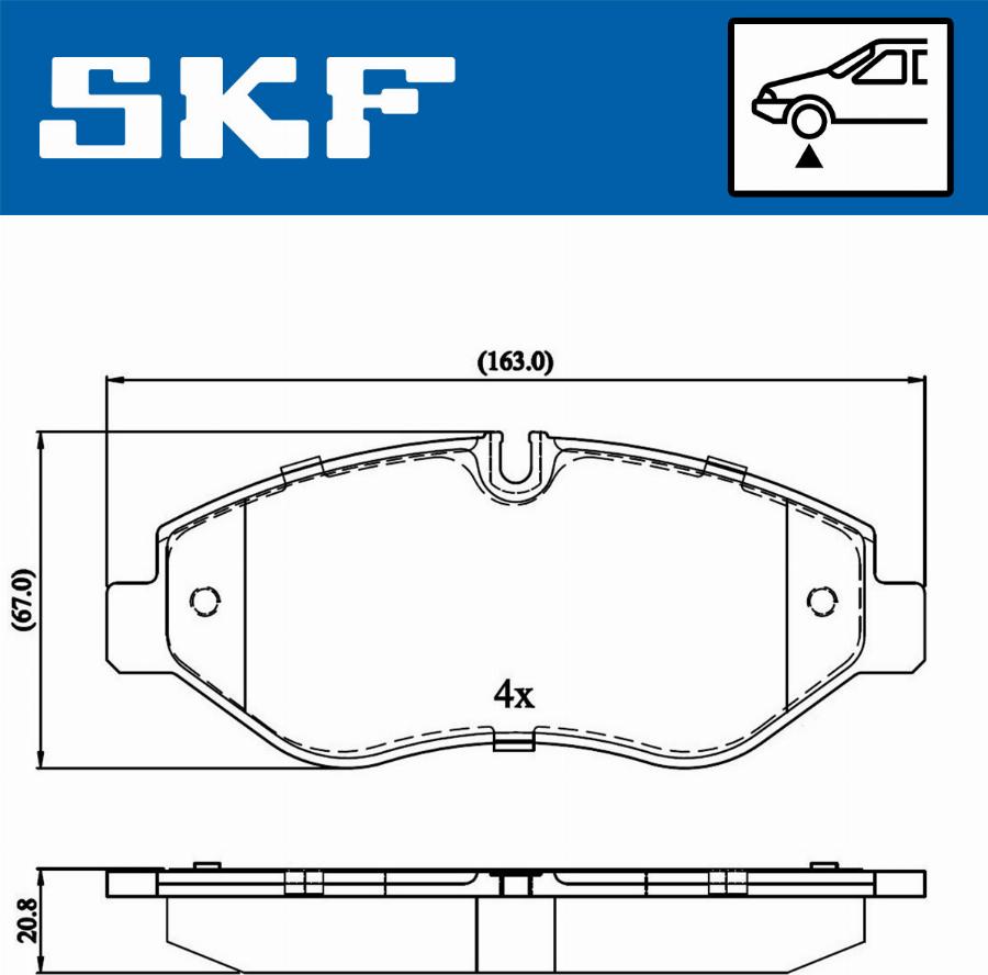 SKF VKBP 80089 - Jarrupala, levyjarru inparts.fi