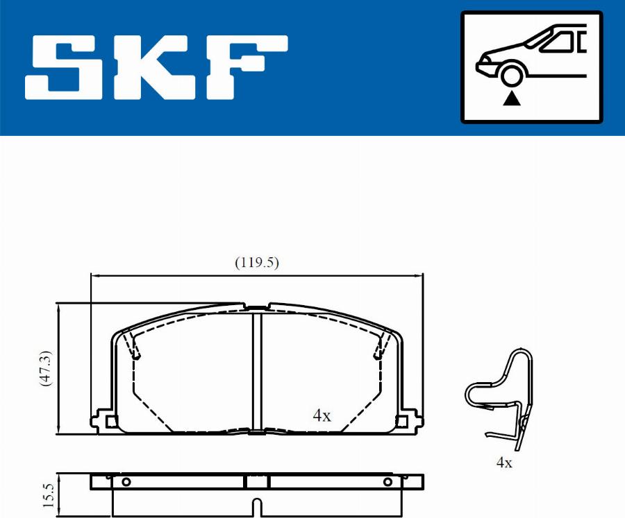 SKF VKBP 80818 A - Jarrupala, levyjarru inparts.fi