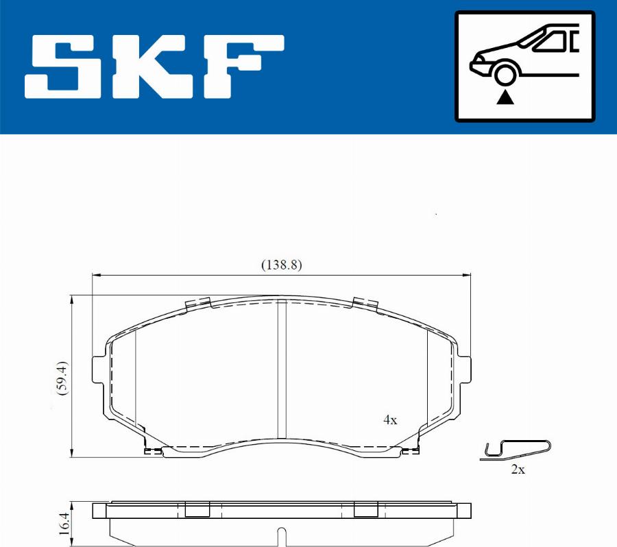 SKF VKBP 80822 A - Jarrupala, levyjarru inparts.fi