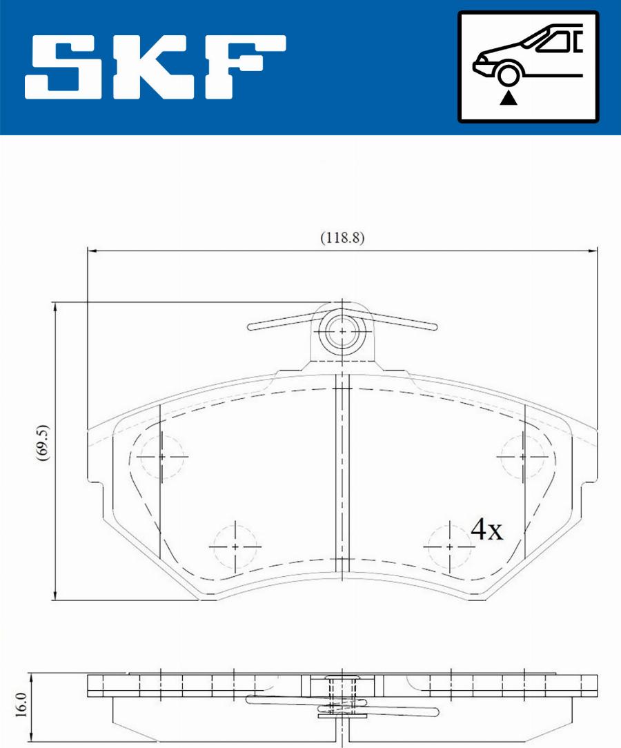 SKF VKBP 80350 - Jarrupala, levyjarru inparts.fi