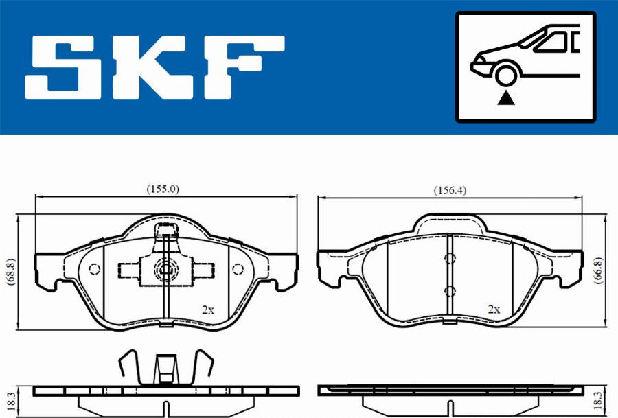 SKF VKBP 80309 - Jarrupala, levyjarru inparts.fi