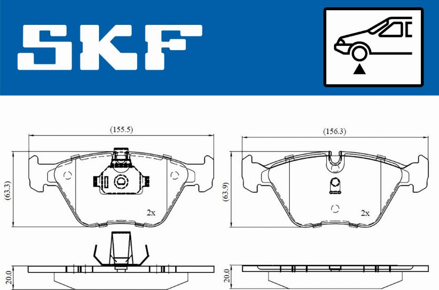 SKF VKBP 80311 - Jarrupala, levyjarru inparts.fi