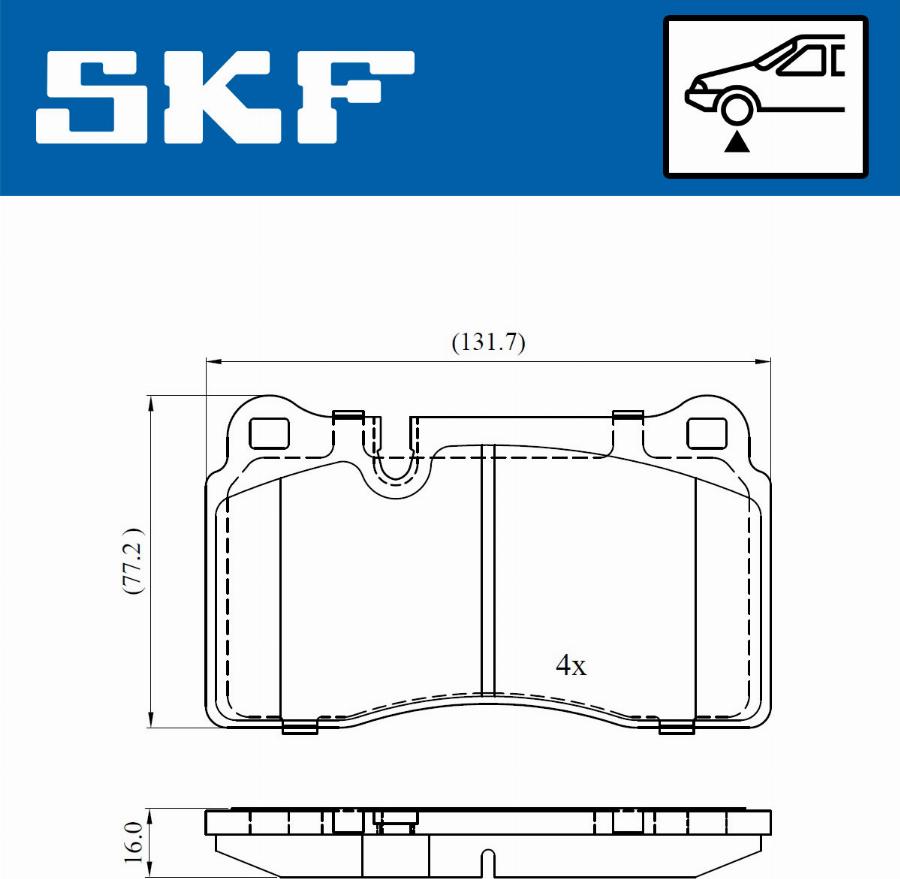 SKF VKBP 80312 - Jarrupala, levyjarru inparts.fi