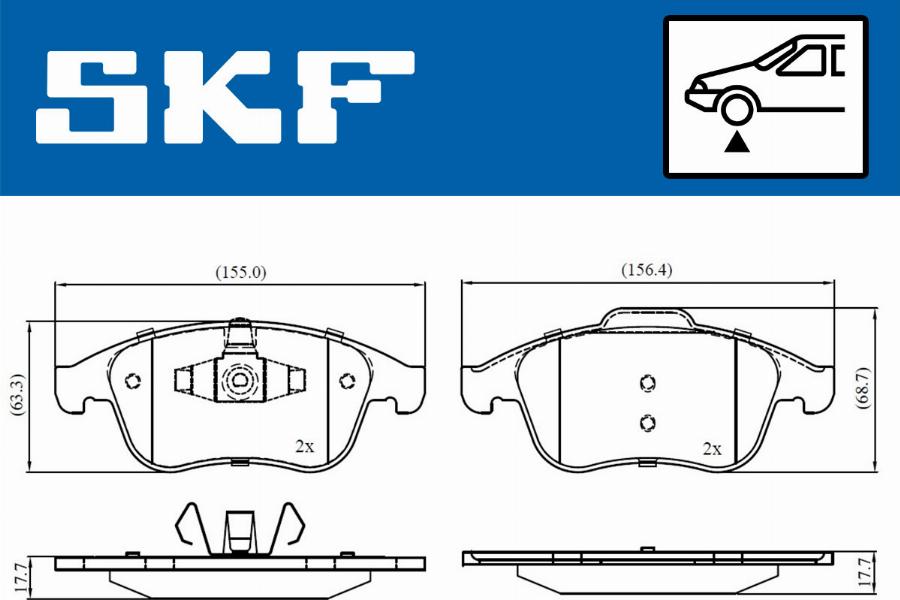 SKF VKBP 80336 - Jarrupala, levyjarru inparts.fi