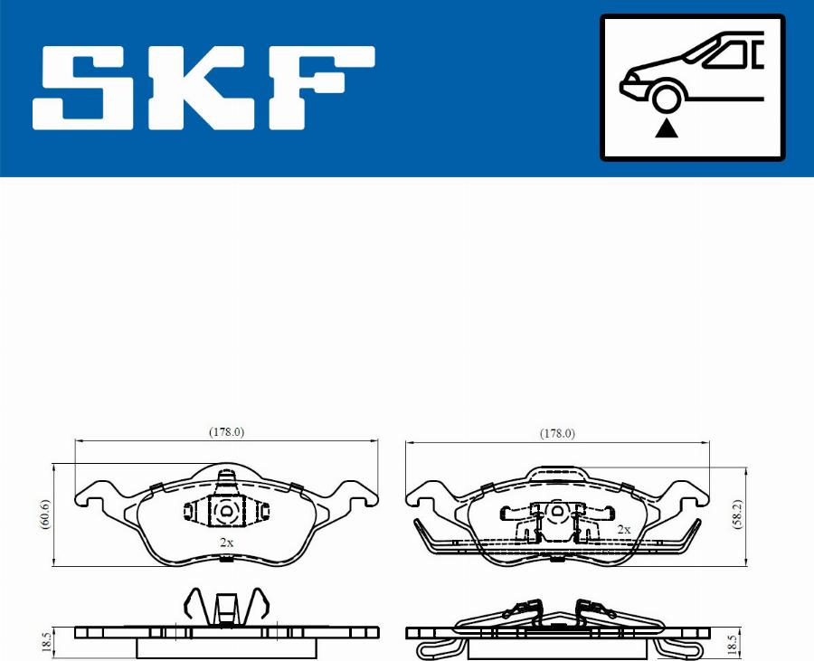 SKF VKBP 80260 - Jarrupala, levyjarru inparts.fi