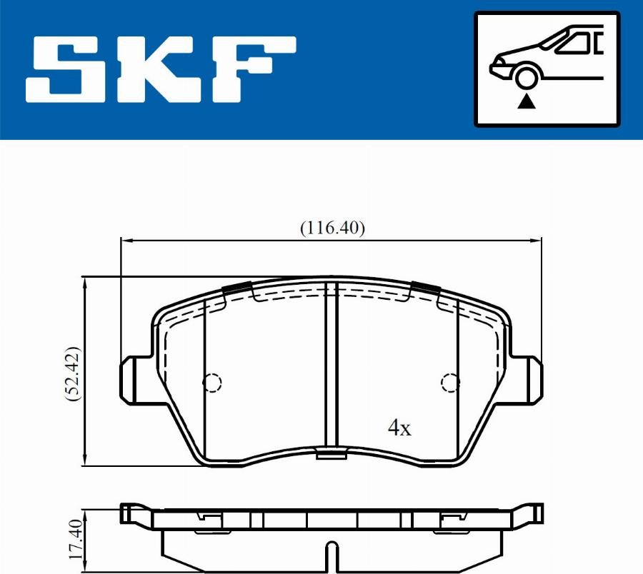 SKF VKBP 80746 - Jarrupala, levyjarru inparts.fi