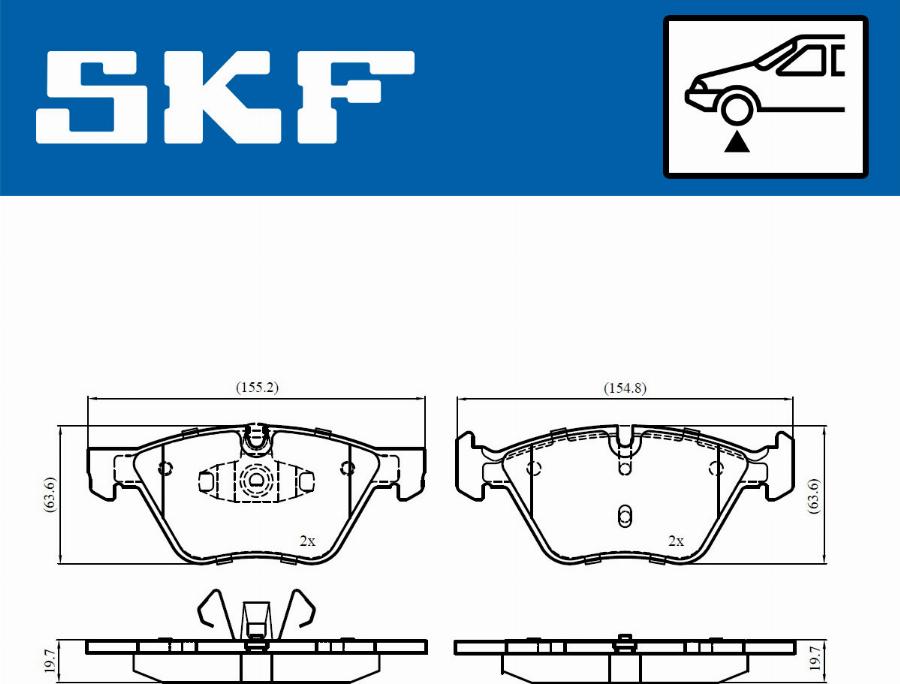 SKF VKBP 80702 - Jarrupala, levyjarru inparts.fi