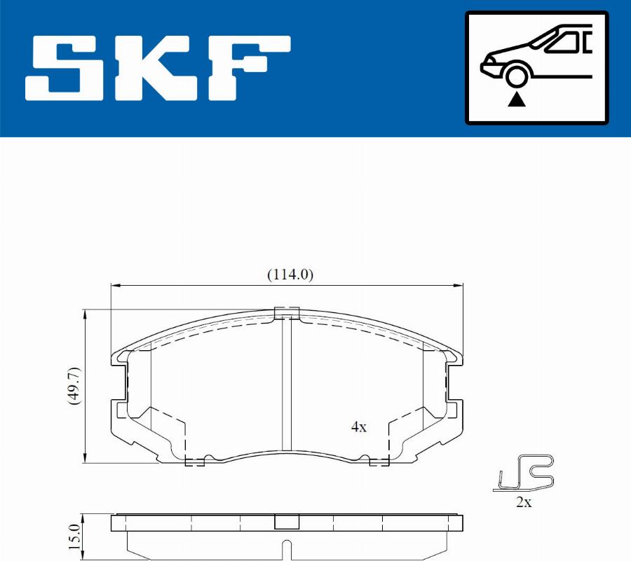 SKF VKBP 80715 A - Jarrupala, levyjarru inparts.fi