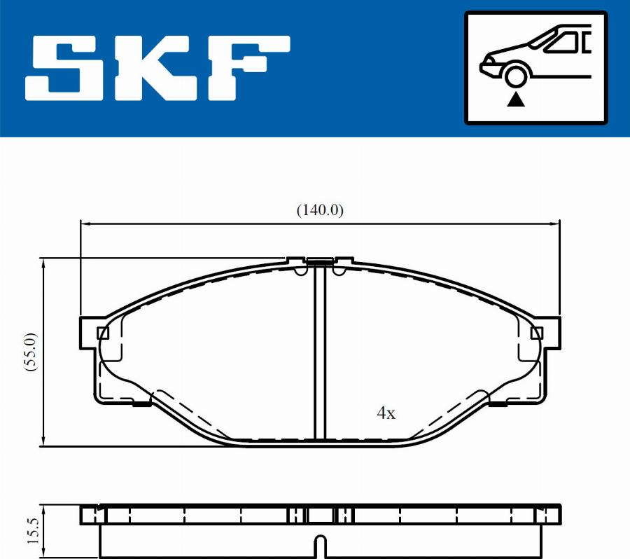 SKF VKBP 80716 - Jarrupala, levyjarru inparts.fi