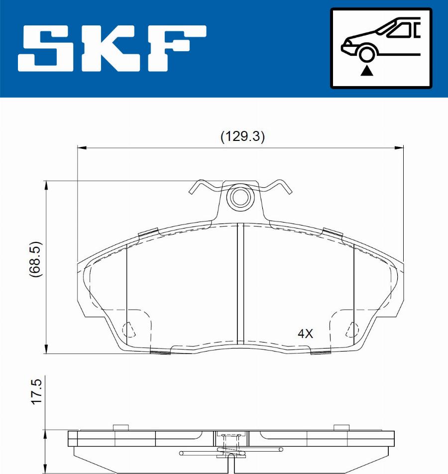 SKF VKBP 80711 - Jarrupala, levyjarru inparts.fi