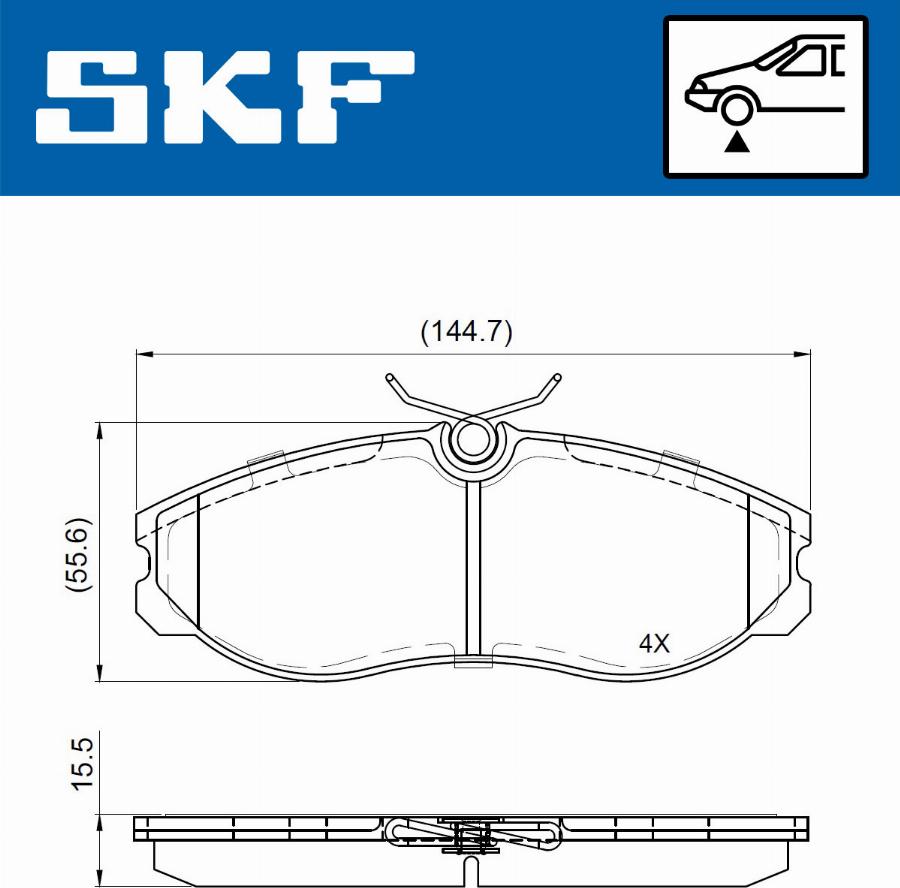 SKF VKBP 80717 - Jarrupala, levyjarru inparts.fi