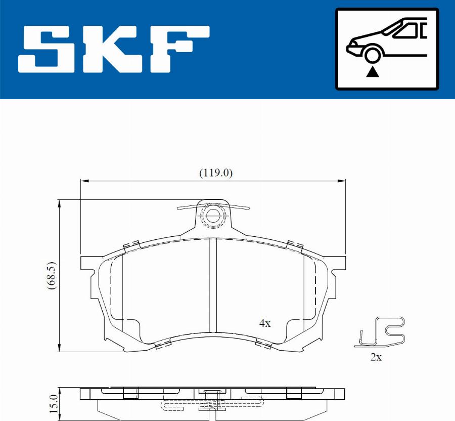 SKF VKBP 80780 E - Jarrupala, levyjarru inparts.fi