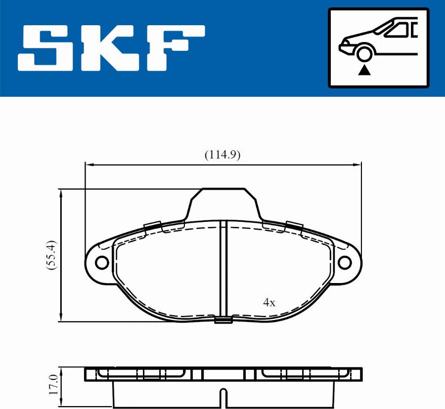 SKF VKBP 80720 - Jarrupala, levyjarru inparts.fi