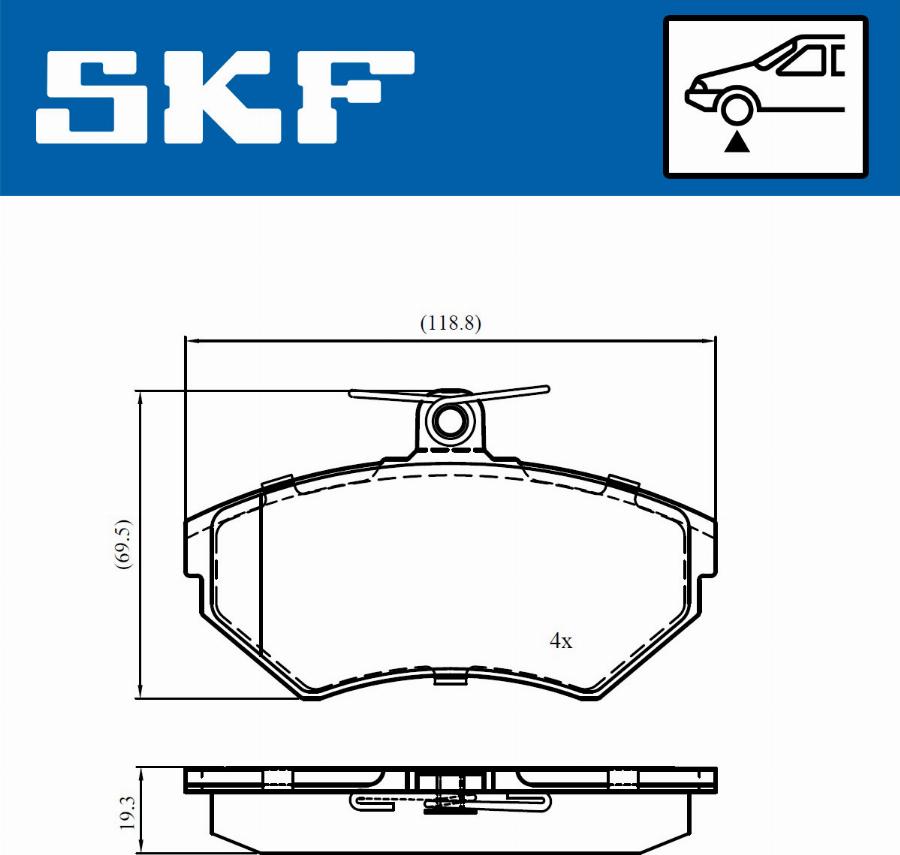 SKF VKBP 81011 - Jarrupala, levyjarru inparts.fi