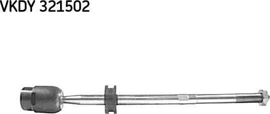 SKF VKDY 321502 - Raidetangon pää, suora inparts.fi