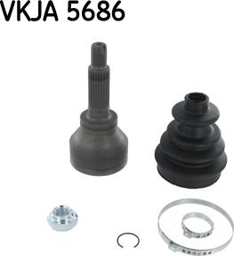 SKF VKJA 5686 - Nivelsarja, vetoakseli inparts.fi