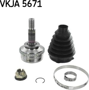 SKF VKJA 5671 - Nivelsarja, vetoakseli inparts.fi