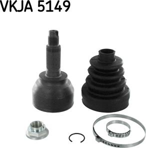 SKF VKJA 5149 - Nivelsarja, vetoakseli inparts.fi