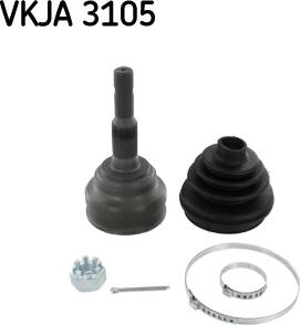 SKF VKJA 3105 - Nivelsarja, vetoakseli inparts.fi