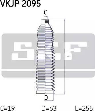 SKF VKJP 2095 - Paljekumisarja, ohjaus inparts.fi