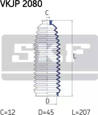 SKF VKJP 2080 - Paljekumisarja, ohjaus inparts.fi