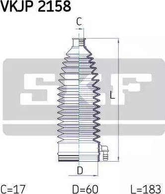 SKF VKJP 2158 - Paljekumisarja, ohjaus inparts.fi