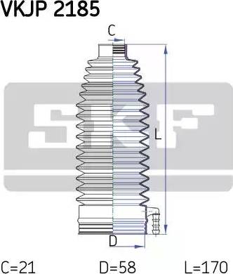 SKF VKJP 2185 - Paljekumisarja, ohjaus inparts.fi