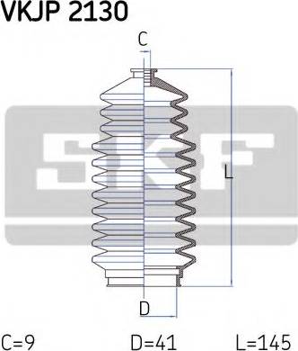 SKF VKJP 2130 - Paljekumisarja, ohjaus inparts.fi