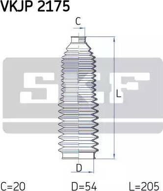 SKF VKJP 2175 - Paljekumisarja, ohjaus inparts.fi