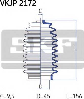 SKF VKJP 2172 - Paljekumisarja, ohjaus inparts.fi