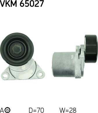 SKF VKM 65027 - Ohjainrulla, moniurahihna inparts.fi