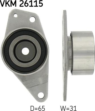 SKF VKM 26115 - Ohjainrulla, hammashihna inparts.fi