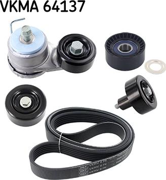 SKF VKMA 64137 - Moniurahihnasarja inparts.fi