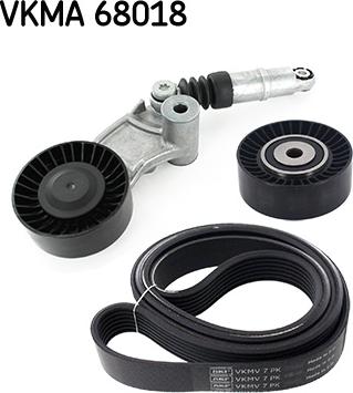 SKF VKMA 68018 - Moniurahihnasarja inparts.fi