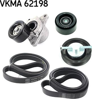 SKF VKMA 62198 - Moniurahihnasarja inparts.fi