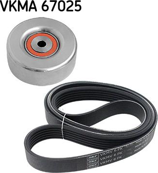 SKF VKMA 67025 - Moniurahihnasarja inparts.fi