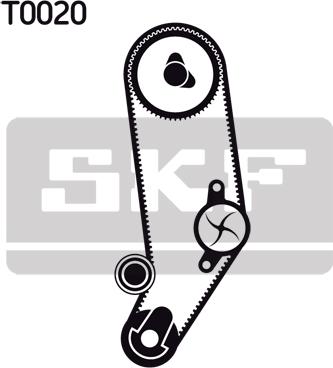 SKF VKMC 01031 - Vesipumppu + jakohihnasarja inparts.fi