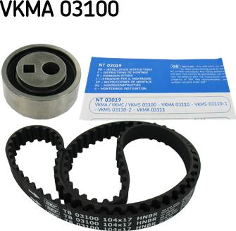 SKF VKMA 03100 - Hammashihnasarja inparts.fi