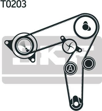 SKF VKMA 02197 - Hammashihnasarja inparts.fi