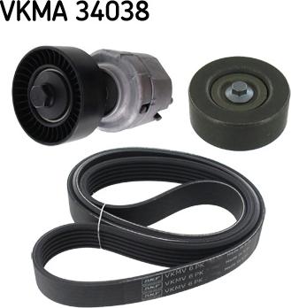 SKF VKMA 34038 - Moniurahihnasarja inparts.fi