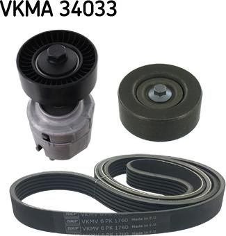 SKF VKMA 34033 - Moniurahihnasarja inparts.fi