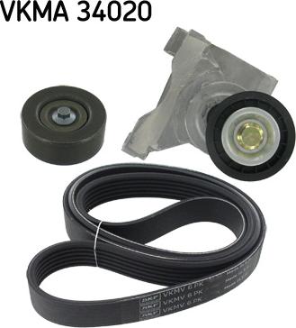 SKF VKMA 34020 - Moniurahihnasarja inparts.fi