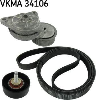 SKF VKMA 34106 - Moniurahihnasarja inparts.fi