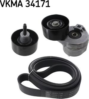 SKF VKMA 34171 - Moniurahihnasarja inparts.fi