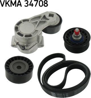 SKF VKMA 34708 - Moniurahihnasarja inparts.fi