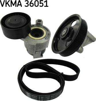 SKF VKMA 36051 - Moniurahihnasarja inparts.fi