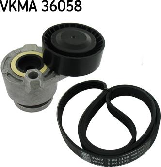 SKF VKMA 36058 - Moniurahihnasarja inparts.fi