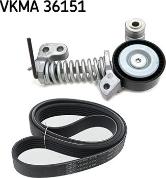 SKF VKMA 36151 - Moniurahihnasarja inparts.fi