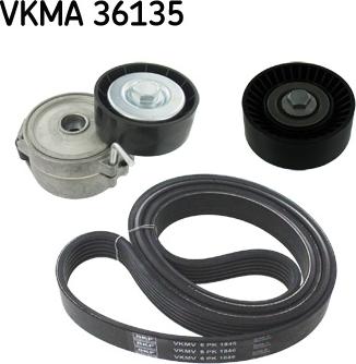 SKF VKMA 36135 - Moniurahihnasarja inparts.fi